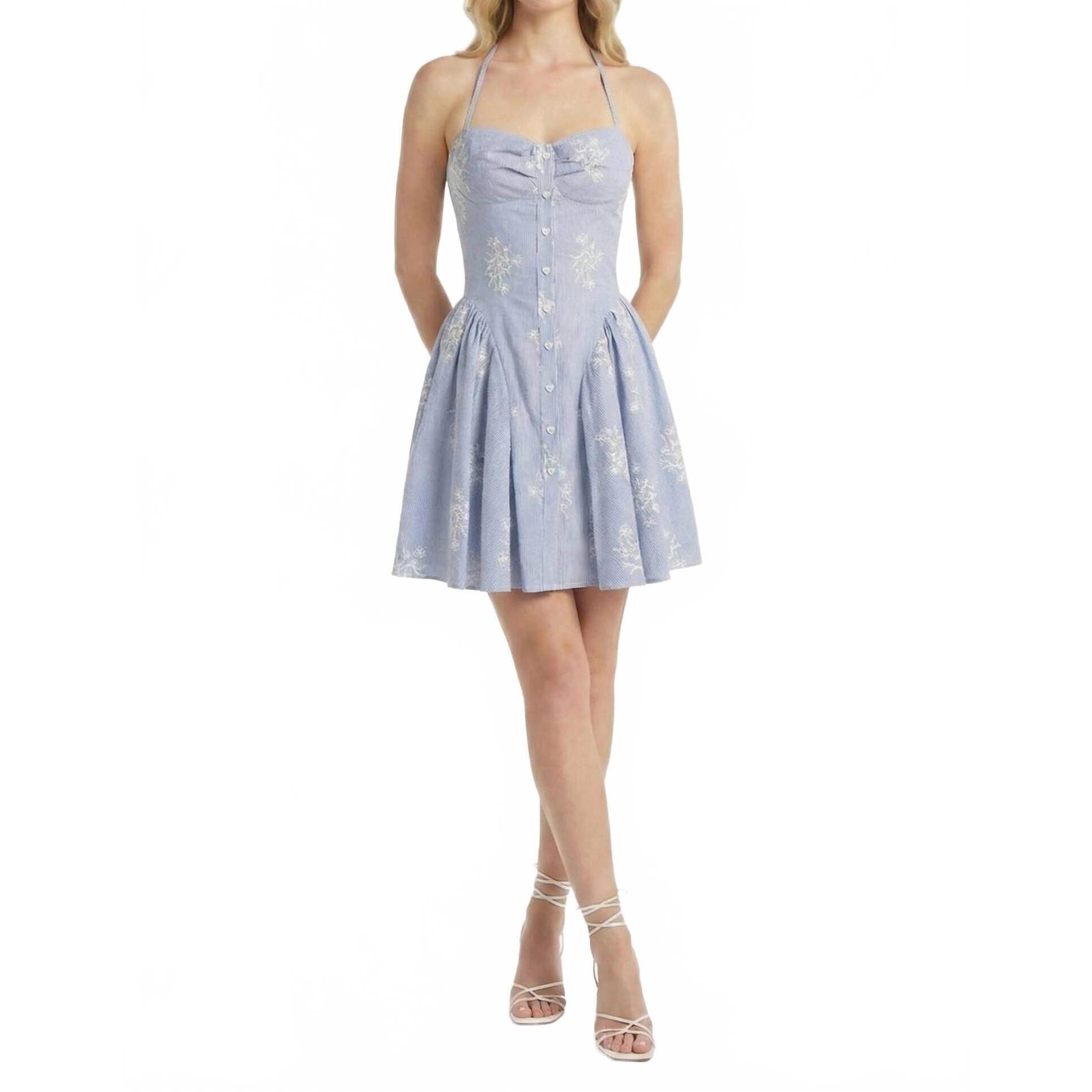 New Kestan Leo Dress In Blue